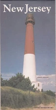 1990 Official State Issue Road Map of New Jersey