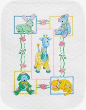 Dimensions BABY'S FRIENDS QUILT Stamped Cross Stitch Kit 73067 - NEW  SEALED