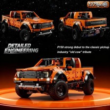 New 1379pcs Technical Ford Raptors F150 Pickup Truck Sports Car Building Blocks New 1379pcs Technical Ford Raptors F150 Pickup Truck Sports Car Building Blocks