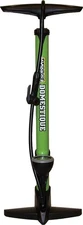 Pedros Domestique Bike Floor Pump TwinValve w/ Gauge 120 PSI Green