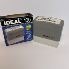 "DRAFT Confidential" Rubber Stamp Black Ink Self Inking Ideal 100