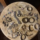 Huge Vintage Estate Costume Jewelry Lot 30+ All Wearable
