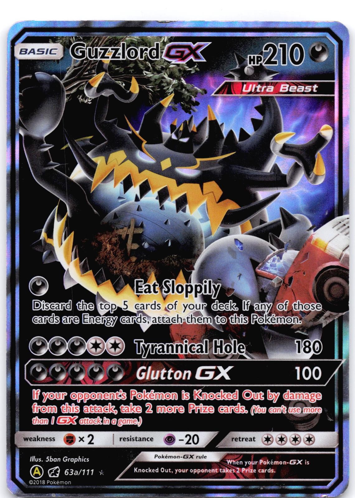 Guzzlord GX 63a/111 Holo Alternate Art Promos MP