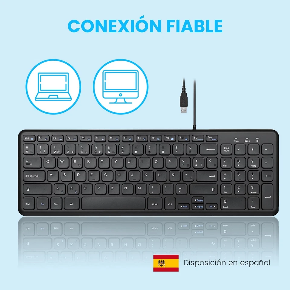 Perixx PERIBOARD-213B Scherentastatur USB schwarz QWERTY mit Ziffernblock OVP - Bild 2 von 4