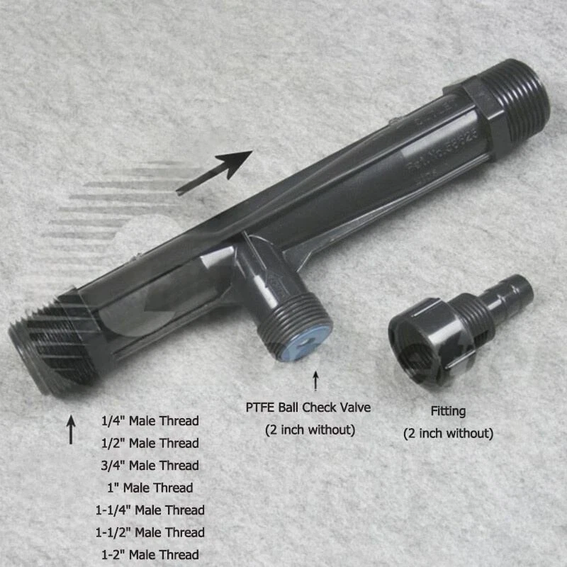 UPVC Venturi-Dünger-Mischer-Injektor-Landwirtschafts Garten Wasser-Bewässerung - Bild 3 von 4