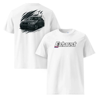 Exhaust BMW Style Car Shirt Euro Tuner Style Graphic Tee Drift Car Streetwear