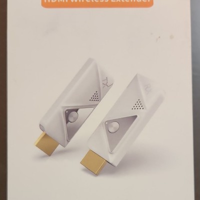 1080P Full HD HDMI Wireless Extender Plug and Play Audio/Video Transmitter White