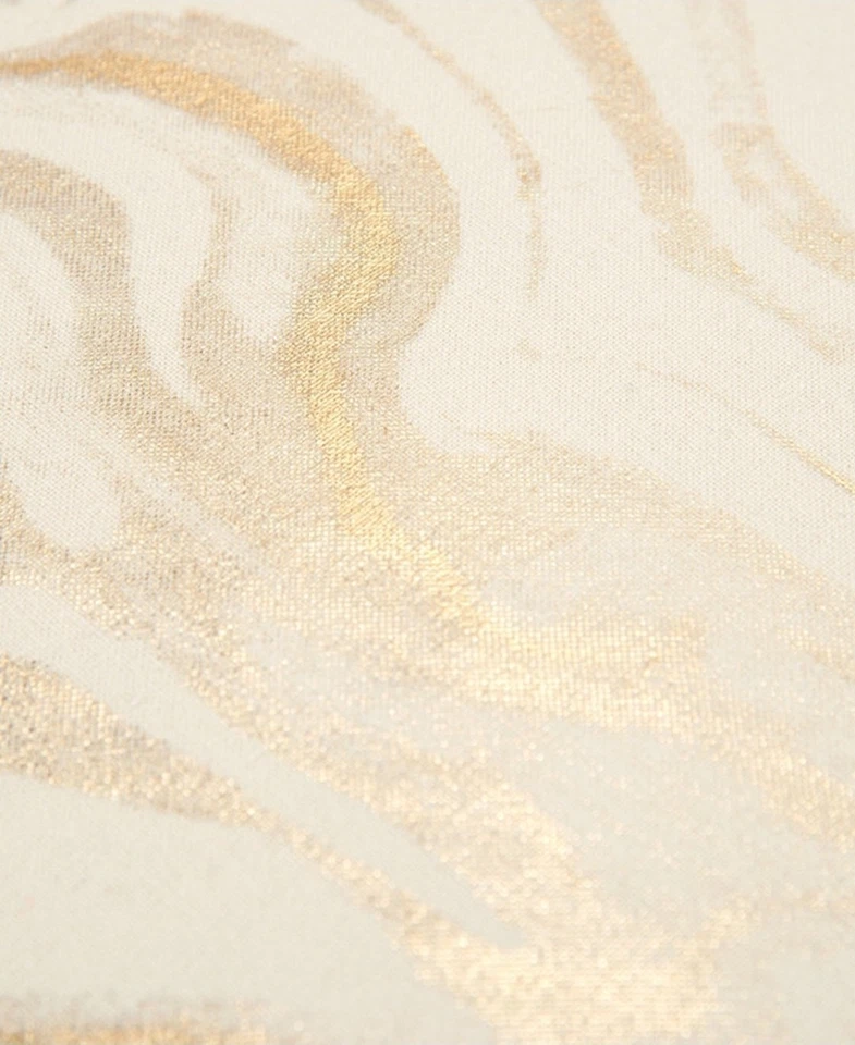 Almohada Decorativa Rizzy Home Abstracta Rellena de Poliéster, 20" X 20" - Tono Dorado Foto 3 de 4