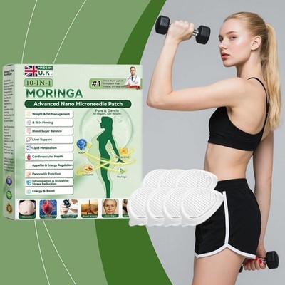 Moringa Berberine 10-in-1 Advanced Nano Micro-Needle Loss For Weight Patch C0O7