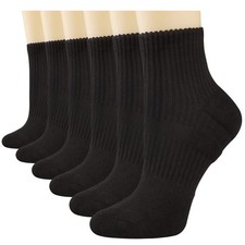 Womens Ankle Socks Athletic Cushioned Running Cotton Quarter Socks for Women ...