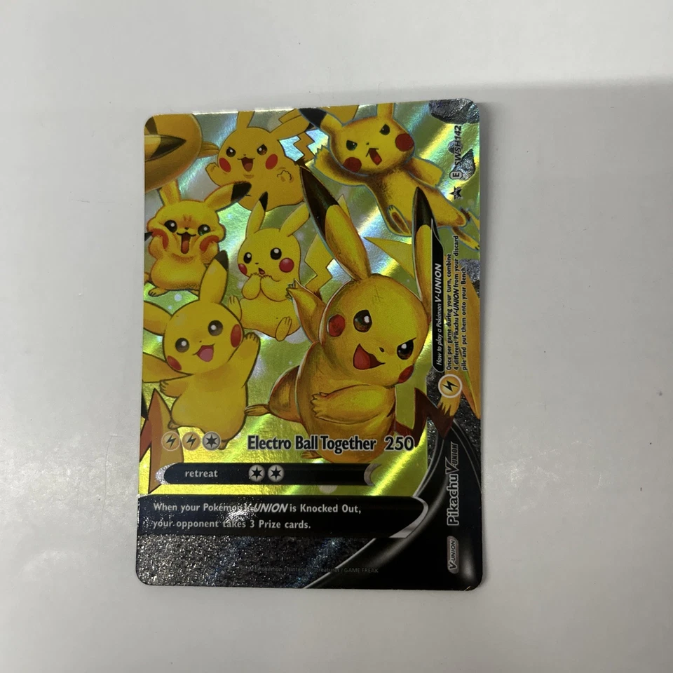 Pikachu V-Union SWSH142 SWSH: Sword & Shield Promo Cards Holo - Image 2 of 3