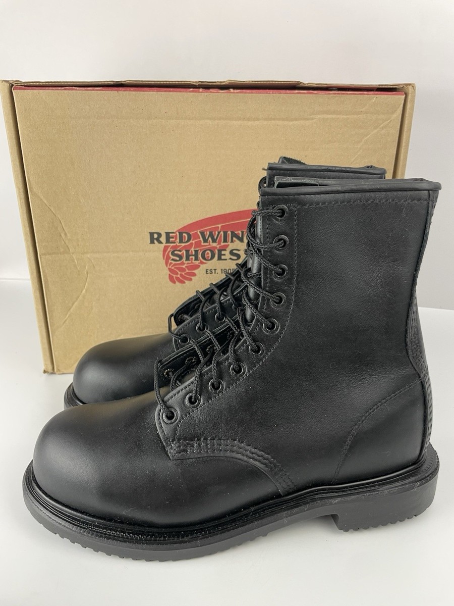 RED WING / レースアップブーツ/US6/BLK/4473 Red Wing 4473 Firefighter Boots Size 7.5 D Logger Boots Steel Toe
