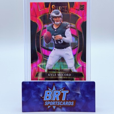 2025 Panini Select Kyle McCord Pink Prizm Shock Philadelphia Eagles #91