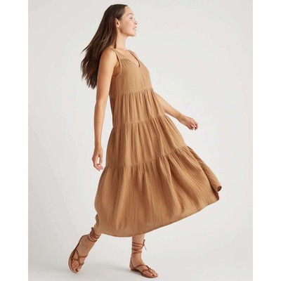 white christmas dresses Tiered Cotton Maxi Dress for Tall Women – Liv Tall