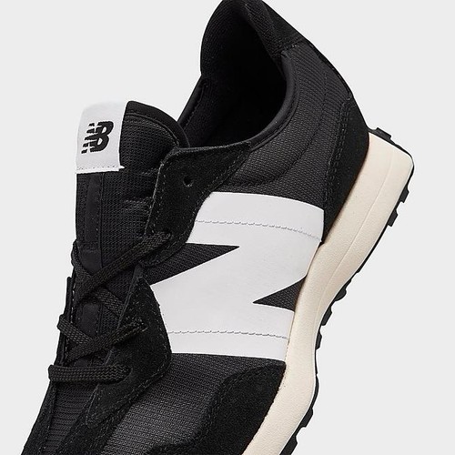New Balance Youth 327 Sneakers Black White Casual Running Shoe GS327GS size 4-7 - Picture 5 of 7