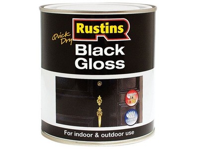 Rustins - Schnell trocknende schwarze Lackfarbe