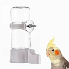 Pet Bird Automatic Water Feeder, 4.73 Fl Oz Parrot Water Dispenser, Bird Cage...