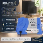 HD AV to RF Modulator 1080P Support PAL/NTSC VHF UHF Driver-Free Coaxial TV