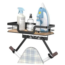 Ironing Board Holder Wall Mount, Laundry Room Organization Storage, T&V Black