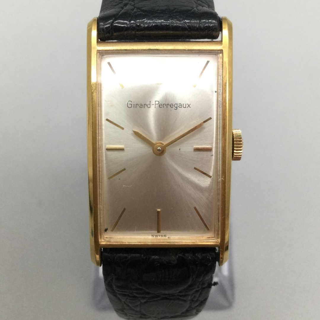 Vintage Girard-Perregaux Watch Manual Wind Mens 20mm Gold Tone