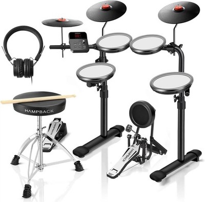 Second-Hand Electric Drum Set, USB MIDI, Throne Sticks Headphone, B