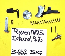 RAVEN MP 25  INTERNAL PARTS GUN TRIGGER, SAFETY, REPAIR PARTS  ITEM # 25-652
