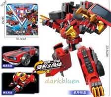 Tobot V Leon Rover Combined Transforming Robot Vehicle Action Figure Toy