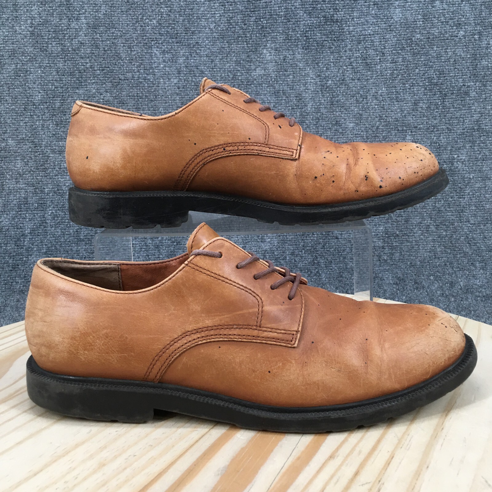 SAOLA Scarpe Trader Bay uomo 12 eleganti stringate Oxford pelle marrone punta liscia comode