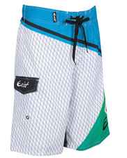 Sakkas Diamond Board Mens Diamond Print Skate Surf BoardShort/SwimTrunks,Blue, L