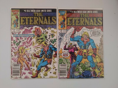 The Eternals #9 & 11(1986) Copper Age Lot of 2 (B4)
