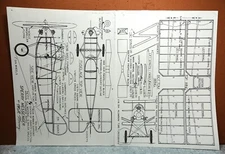 SPERRY MESSENGER MAIL PLANE BALSA FREE FLIGHT MODEL AIRPLANE PLANS 10" WINGSPAN