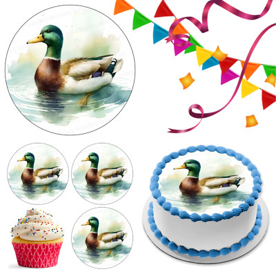 Ente Entlein Tortenaufleger Party Deko essbar Geburtstag Geschenk Feier Cupcake