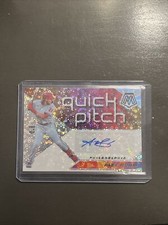 2021 Panini Mosaic Alec Bohm Phillies RC Auto Quick Pitch No. QPA-AB