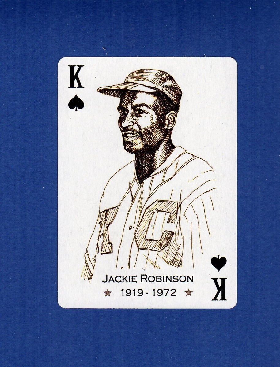 JACKIE ROBINSON, 1919-1972 ~ Negro Baseball Leagues playing card
