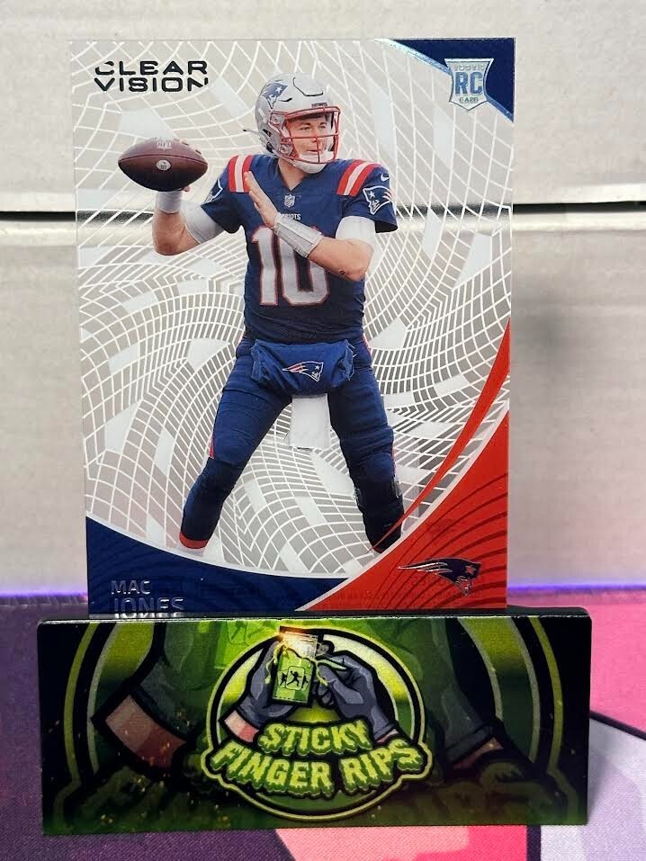 2021 Panini Chronicles Clear Vision Rookies Mac Jones #12 New England Card! D63