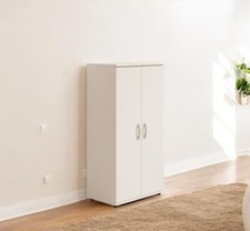 Scarpiera In Legno Bianca 80x21x57 Cm - Organizzatore Scarpe Per Corridoio, Con Cassetto Ribalta - Foto 5