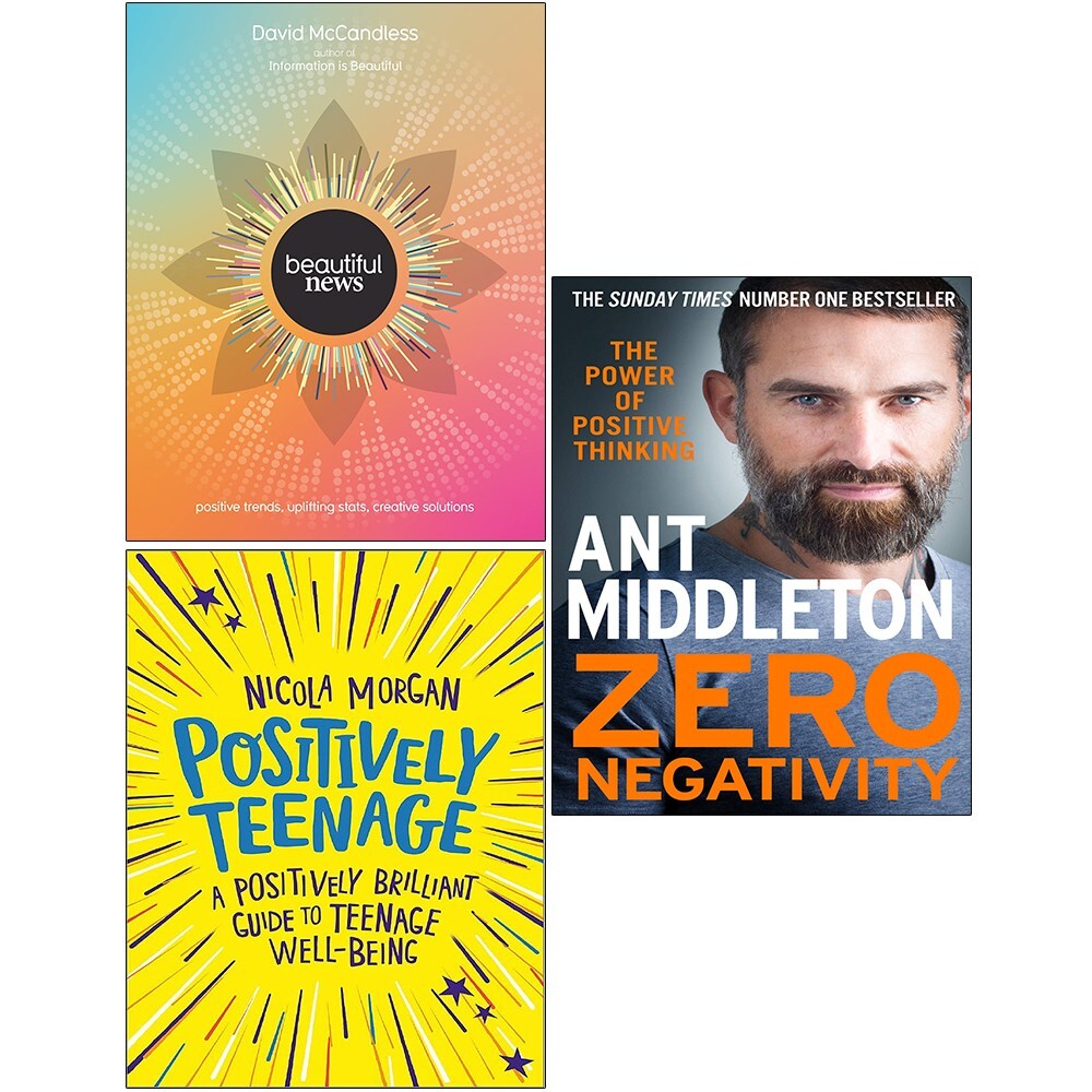 Beautiful News, Positively Teenage, Zero Negativity 3 Books Collection Set NEW