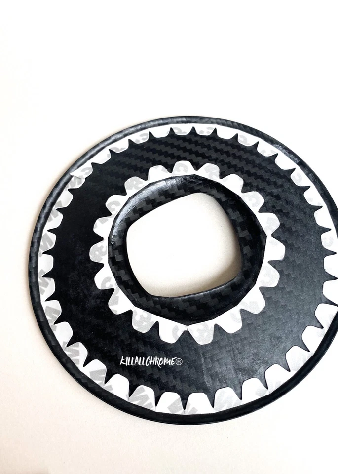 For Abarth 500 Steering Wheel FULL Centre Cover Tri Colour Carbon Fibre 595 695 - Image 2 of 4