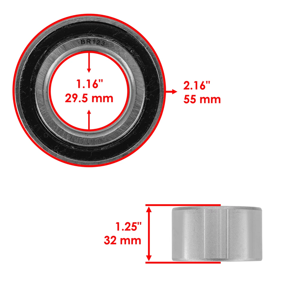Eje y cojinete de junta CV trasero para Arctic Cat Prowler 700 XT XTX HDX 2009-2015 Foto 4 de 4