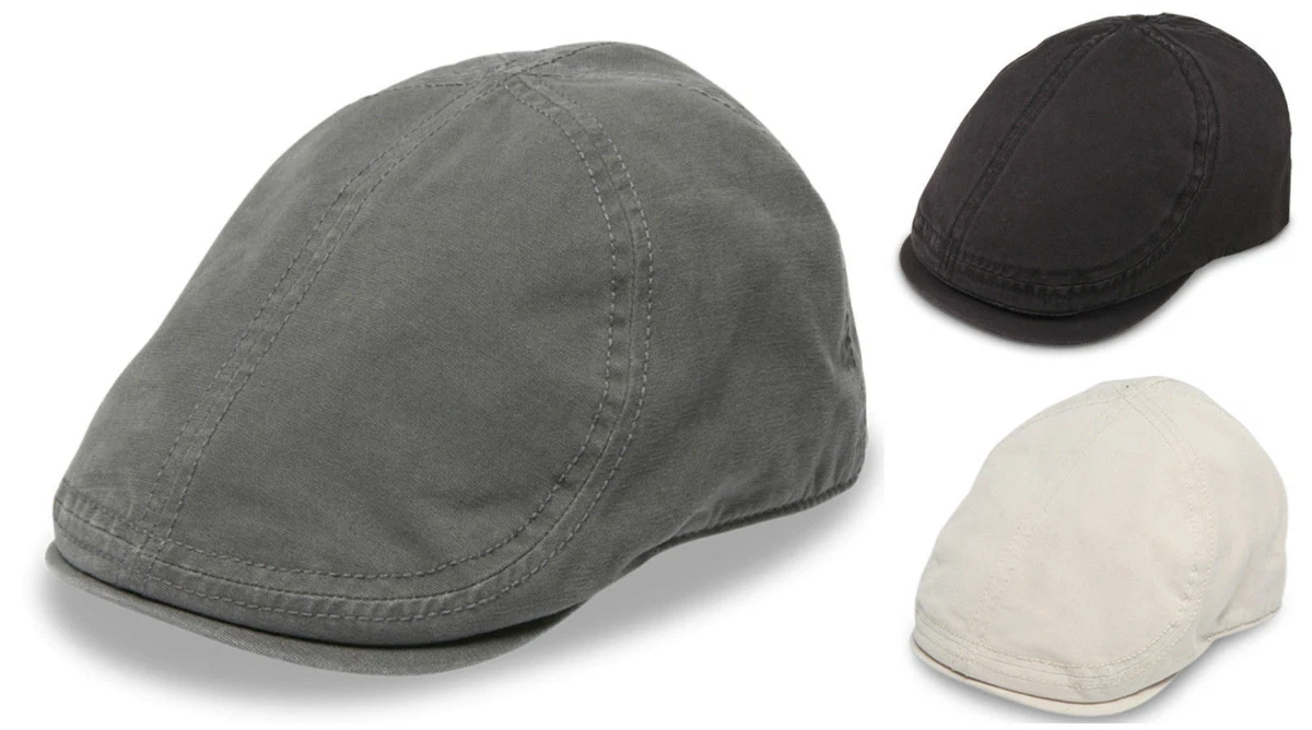 GOORIN BROTHERS Ari 100 Cotton Twill Flat Ivy Cap Bros 103 0389 Driving Hat New