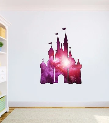 LIGHTNINGSIGNS DISNEY CASTLE PRINTED VINYL GIRLS ROOM WALL ART STICKER