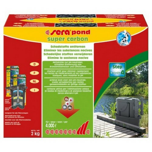 SERA POND SUPER CHARBON 2KG traitement eau bassin et filtration charbon