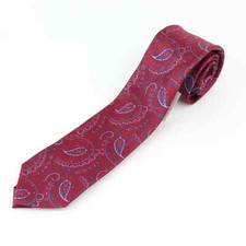 Bloomingdale's The Men's Store, Red and Blue Paisley Men's Silk Neck Tie