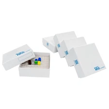 Lab Freezer Boxes 2'' 81-well Cryobox, Cardboard Vial Storage Boxes, 100pcs