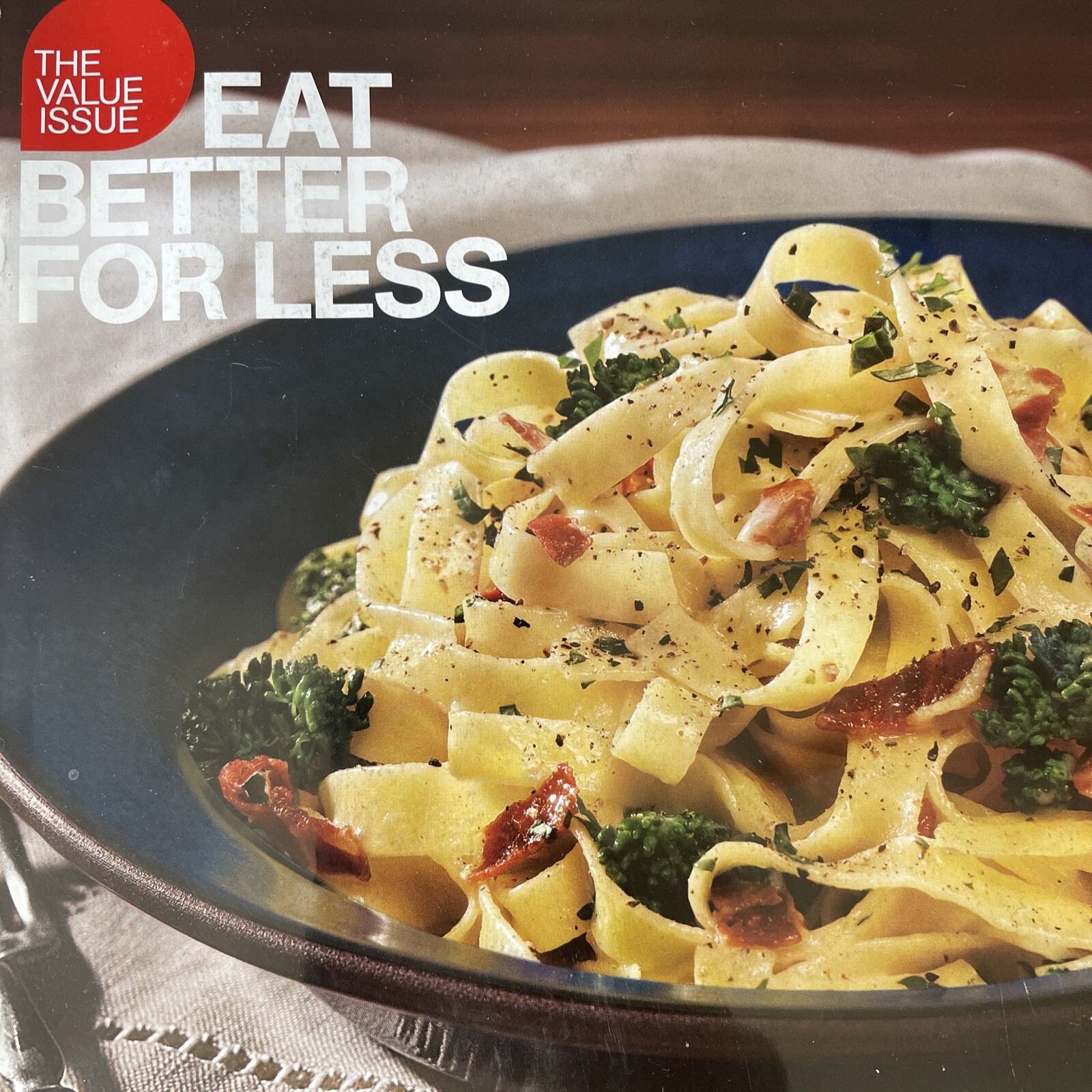 Bon Appetit January 2009 Best of the Year Fettuccine Carbonara w