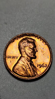 1962 Lincoln PENNY ERROR- In God We Trust & L in Liberty rim