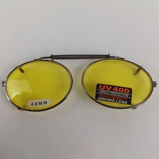 Vintage Clip-on Sunglasses High Density Driving Lens UV400 Oval Polarized 46mm