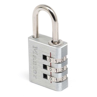 Master Lock breit massiv Set-your-own Aluminium Zahlenkörper Vorhängeschloss vergoldet