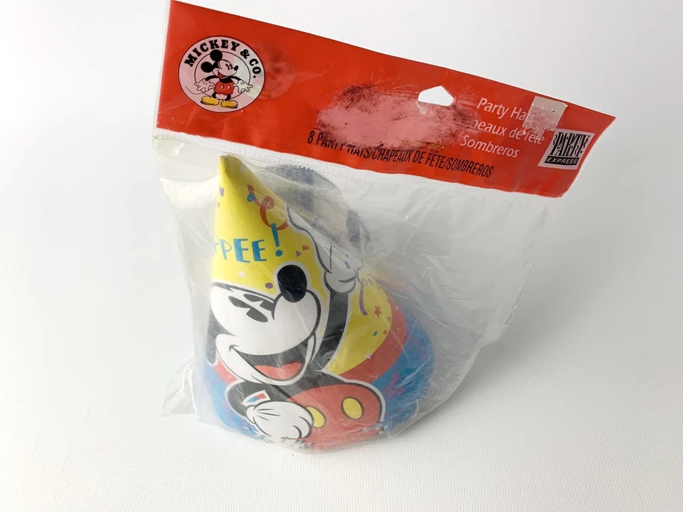 Винтажный Hallmark Микки Маус вечеринки шляпы комплект из 8 - Изображение 2 из 4