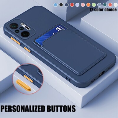 Hülle Kartenfach für Xiaomi Redmi Note 14 13 12 Poco X6 Pro 14T 13T Schutz Cover